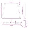 vidaXL Spisebordben V-formet 3 stk svart 70 x (72-73,3) cm stål