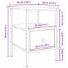 vidaXL Nattbordskap 2 pcs Svart Eik 34 x 36 x 50 cm Konstruert tre