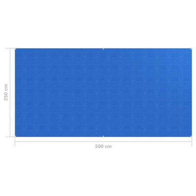 vidaXL Teltteppe 250x500 cm blå