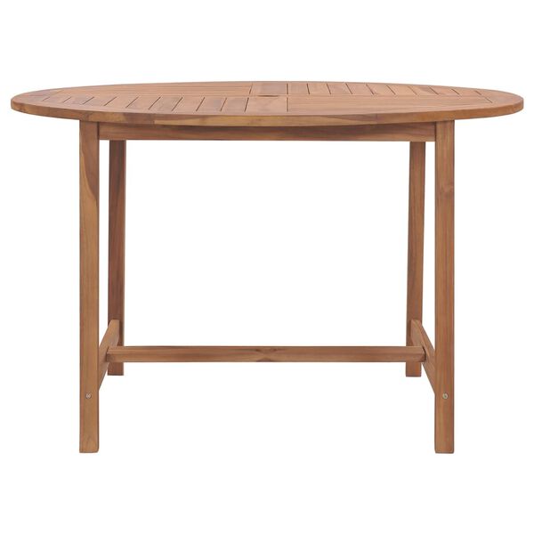 vidaXL Utendørs spisebord Ø110x75 cm heltre teak