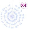 vidaXL Julestjernelys 140 LED 4 stk kaldhvit 17 cm
