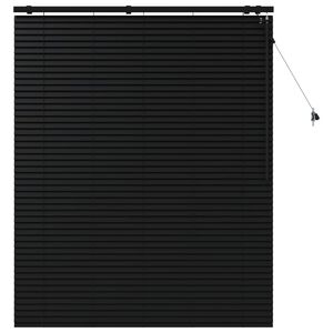 vidaXL Venetiansk persienne Svart 130 x 160 cm 35 mm