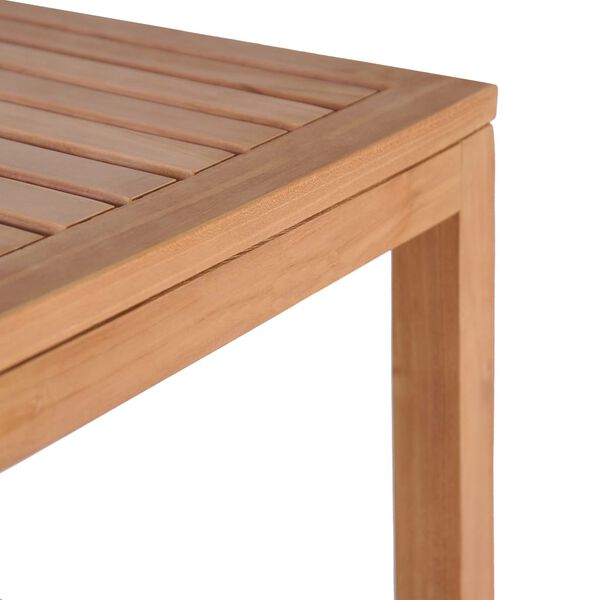 vidaXL Baderomshylle 4 etasjer heltre teak 42x42x165 cm