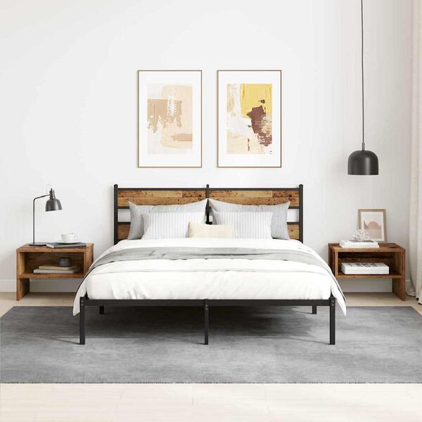 vidaXL Nattbordskap Gammelt tre 40 x 40 x 30 cm Konstruert tre