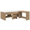 vidaXL Barneseng med skrivebord 2 stk. Artisan eik Konstruert tre