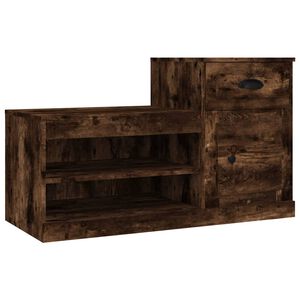 vidaXL Skoskap r&oslash;kt eik 100x42x60 cm konstruert tre