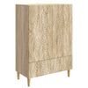 vidaXL Serviesskap Sonoma eik 66 x 34,5 x 95 cm Konstruert tre