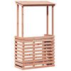 vidaXL Utend&oslash;rs barbord med tak 112,5x57x195,5 cm heltre furu