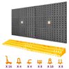 vidaXL Verkt&oslash;ytavle 500x1000 mm 50 kroker PP