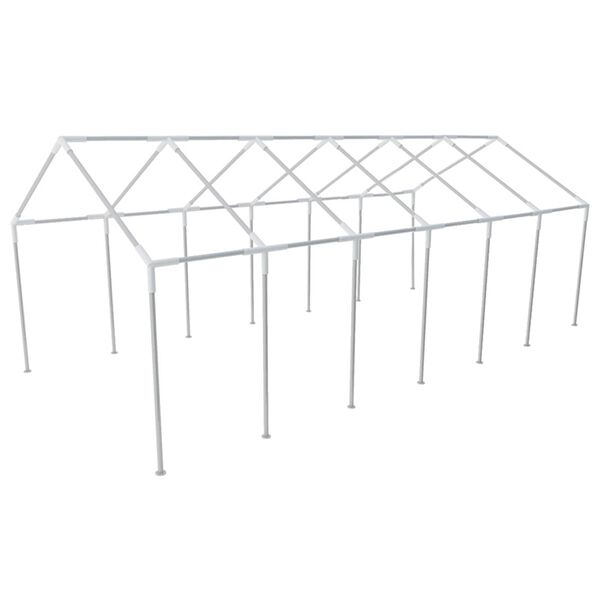 vidaXL Teltstoff uten ramme Hvit 12 x 6 m PE