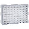 vidaXL Sortimentskap med 64 skuffer 52x16x37,5 cm