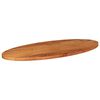 vidaXL Bordplate 100x50x3,8 cm oval heltre akasie