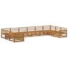 vidaXL Sofasett 10 stk. Solid akasietre