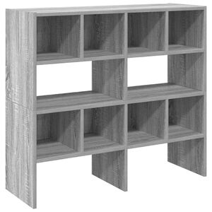vidaXL Skostativer 2 stk stablebar gr&aring; sonoma 89,5x30x40 cm