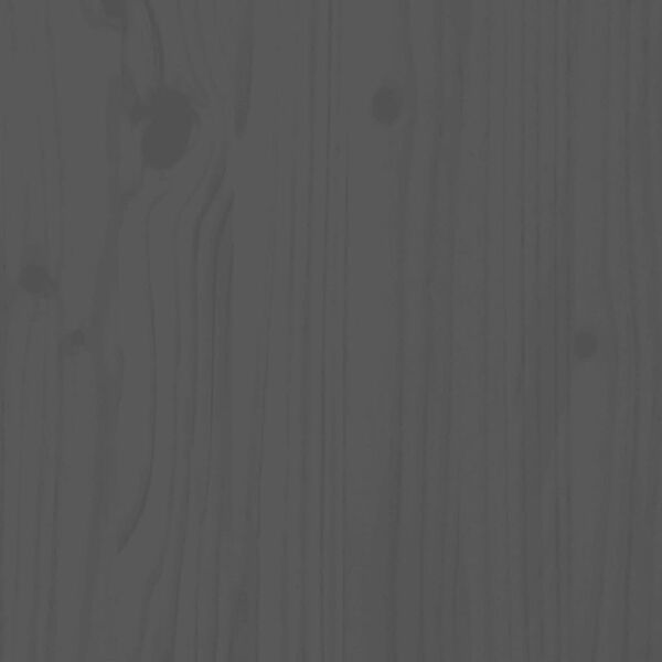 vidaXL Sengegavl gr&aring; 206x4x100 cm heltre furu