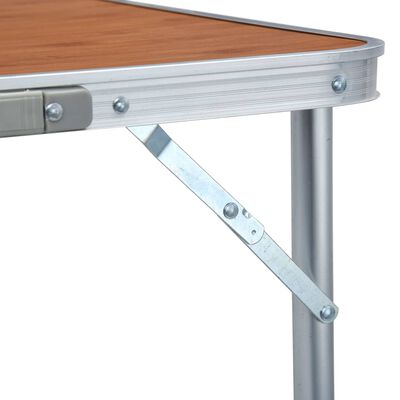 vidaXL Sammenleggbart campingbord aluminium 180x60 cm