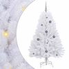 vidaXL Kunstig juletre 150 cm PVC og st&aring;l Hvit