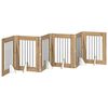 vidaXL Foldbar hundegitter med stativer 6 pcs Artisan eik 362 cm