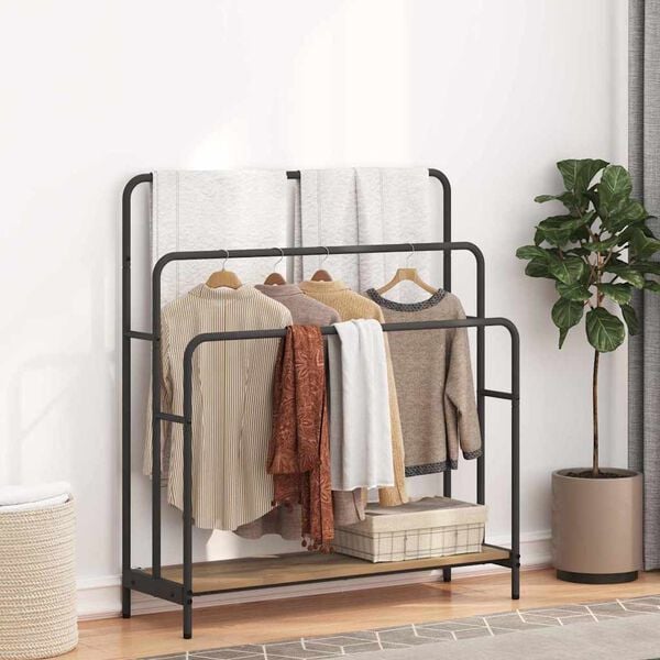 vidaXL Klesstativ Artisan Eik 90 x 30 x 100,5 cm Konstruert tre