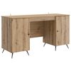 vidaXL Skrivebord Artisan eik Konstruert tre 142,5 x 50 x 75 cm