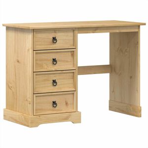 vidaXL Sminkebord Corona 104x47x75 cm heltre furu