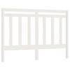 vidaXL Sengegavl hvit 156x4x100 cm heltre furu