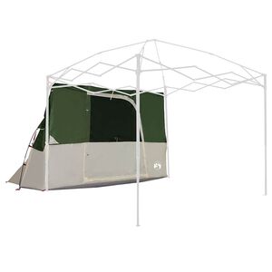 vidaXL Innertelt med tak med lagring gr&oslash;nn 280 x 220 x 176 cm taft