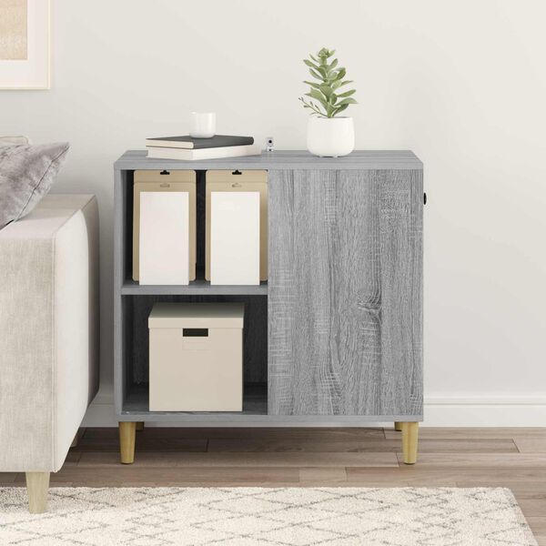 vidaXL Katt Hus Gr&aring; Sonoma 72 x 42.5 x 70 cm Konstruert tre