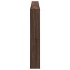 vidaXL Hodegavl skap med LED brun eik 220x17x102 cm