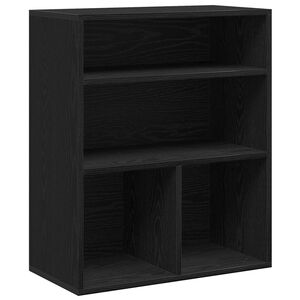 vidaXL Bokhylle svart 60x30x71,5 cm konstruert tre