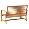 vidaXL Hagebenk Naturlig 110 x 64 x 76.5 cm Heltre teak