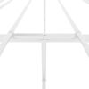 vidaXL Sengeramme i metall hvit 160x200 cm
