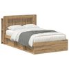 vidaXL Sengeramme med oppbevaring Artisan eik 120 x 200 cm
