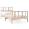 vidaXL Sengeramme 90x190 cm Single heltre