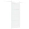 vidaXL Skyved&oslash;r Hvit 83 x 202 cm Heltre furu