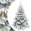 vidaXL Kunstig juletre med 150 LED med stativ Hvit 150 cm PE og PVC