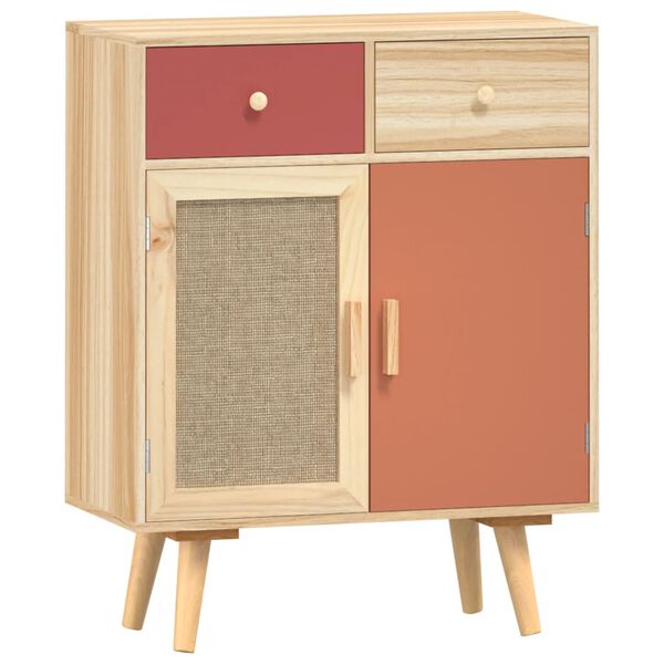 vidaXL Skjenk med skuffer 60x30x75,5 cm konstruert tre