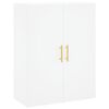 vidaXL Highboard hvit 69,5x34x180 cm konstruert tre