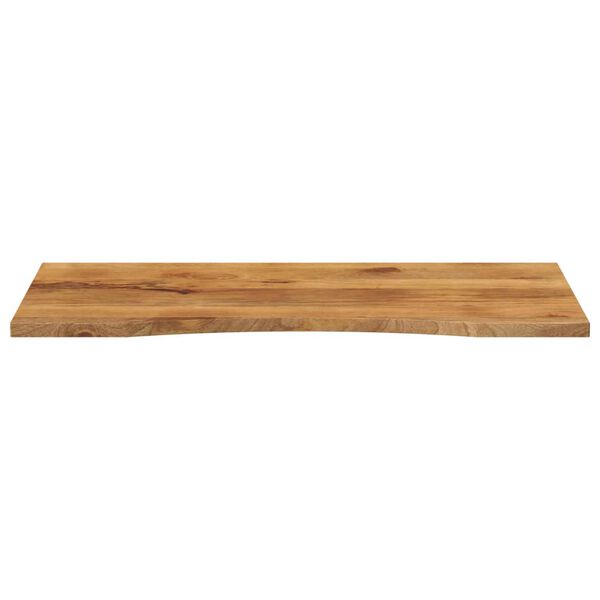 vidaXL Skrivebordsplate med kurve 120x50x2,5 cm heltre grovt mangotre