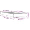 vidaXL Sengeramme uten madrass brun eik 90x190 cm konstruert tre