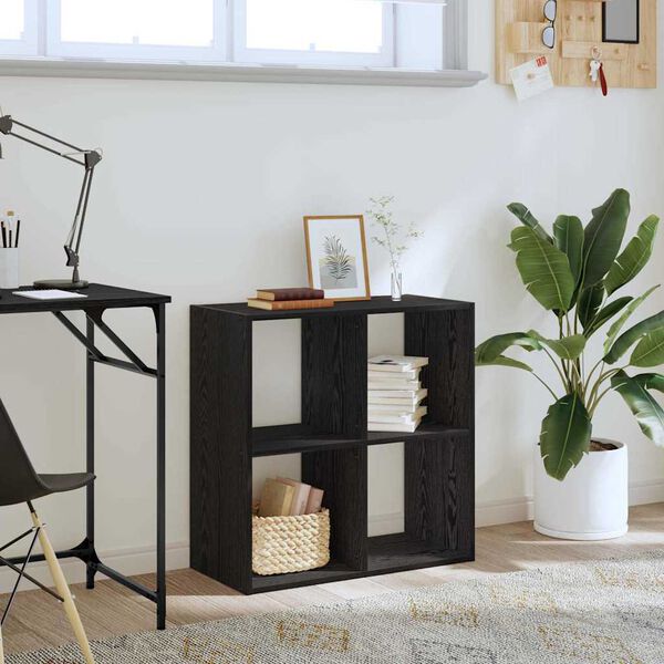 vidaXL Bokhylle Svart eik 68,5 x 32 x 68,5 cm Konstruert tre