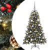 vidaXL Kunstig juletre med 150 LED gr&oslash;nn 120 cm PVC og plast og st&aring;l