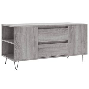 vidaXL Salongbord gr&aring; sonoma 102x44,5x50 cm konstruert tre