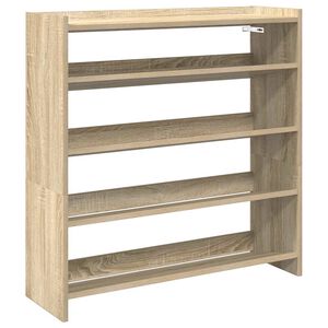 vidaXL Skohylle sonoma eik 80x25x81 cm konstruert tre