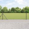 vidaXL Gjerdep&aring;le Gr&aring; 100 x 0,5 m (25 x 25 mm mesh) St&aring;l og PVC
