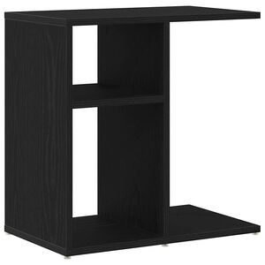 vidaXL Sidetabell Svart Eik 50 x 30 x 50 cm Konstruert tre