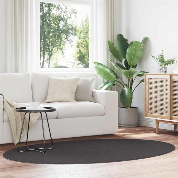 vidaXL Teppe HUARTE Antrasitt 200 x 140 cm 100% Polyester