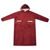 vidaXL Teppe-hettegenser Bordeaux Rød xl Fleece og Flanell