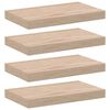 vidaXL Flytende hyller 4 stk 40x23,5x4 cm konstruert tre