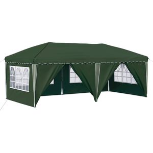 vidaXL Pop-up Festtelt 575 x 288 x 245 cm Gr&oslash;nn